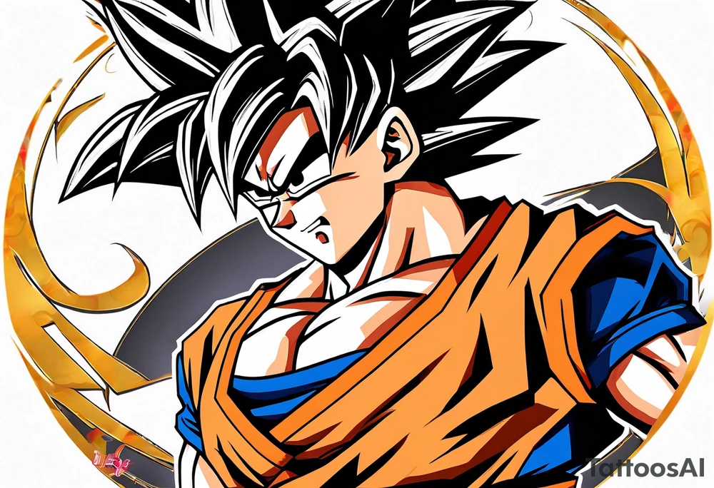 Son Goku ss tattoo idea