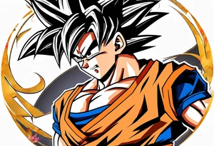 Son Goku ss tattoo idea
