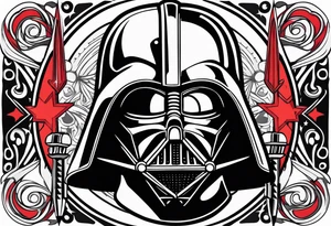 Starwart Dart Vader tattoo idea