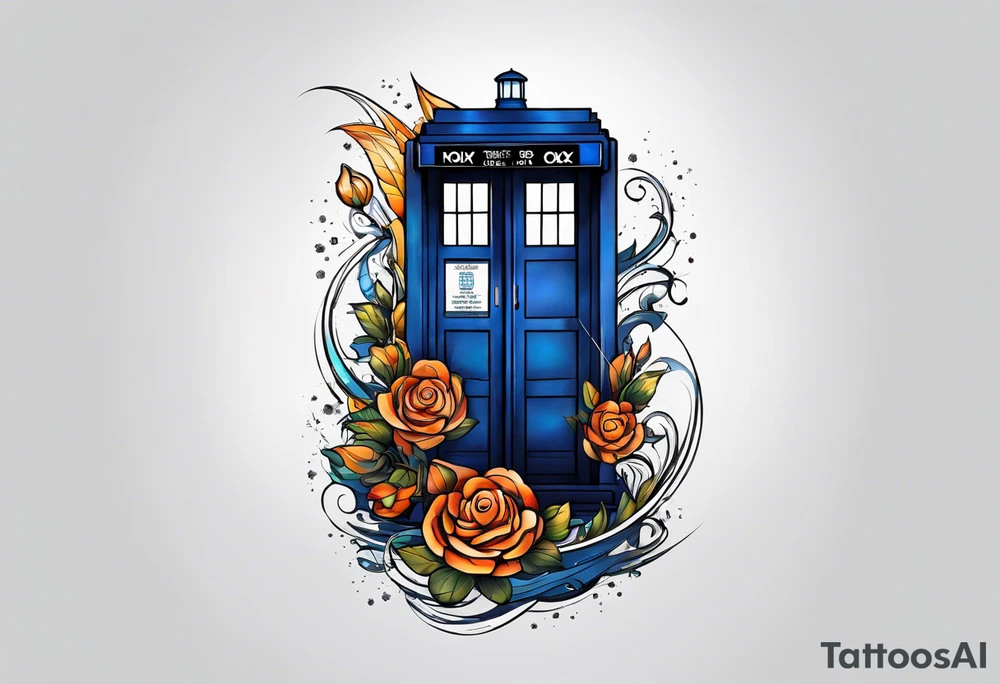 Only the tardis. Nothing else. tattoo idea