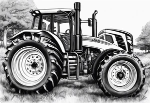 Cows, tractors, laer tattoo idea
