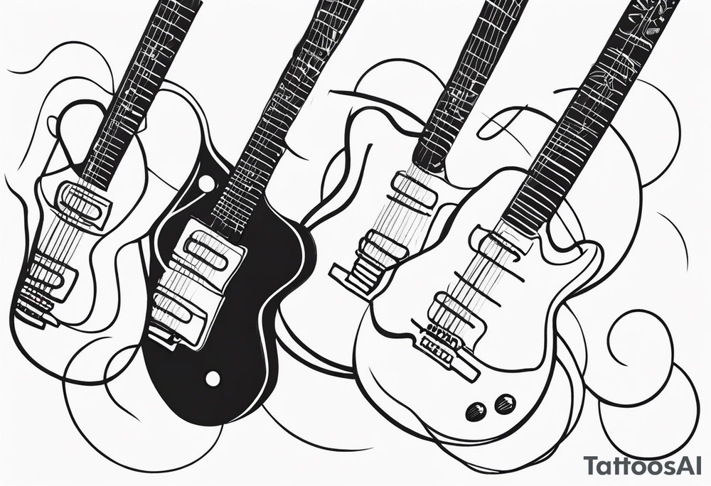 guitar tattoo idea