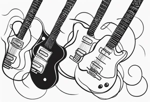 guitar tattoo idea