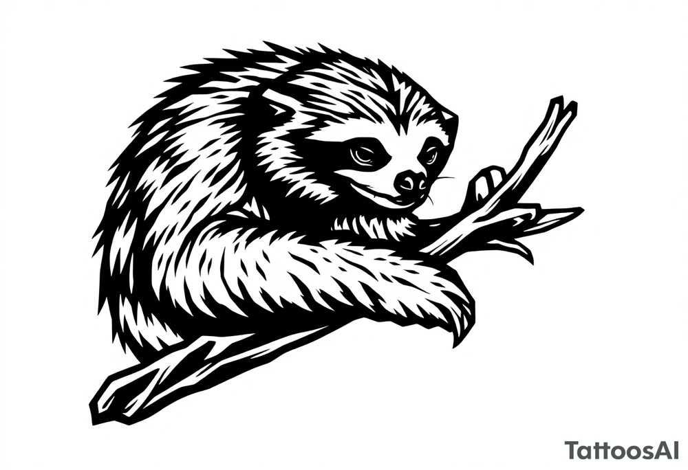 sloth tattoo idea