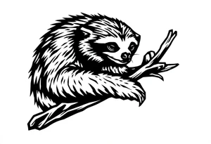 sloth tattoo idea