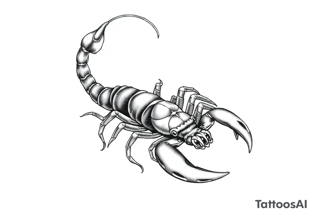 Scorpion Japanese style tattoo idea