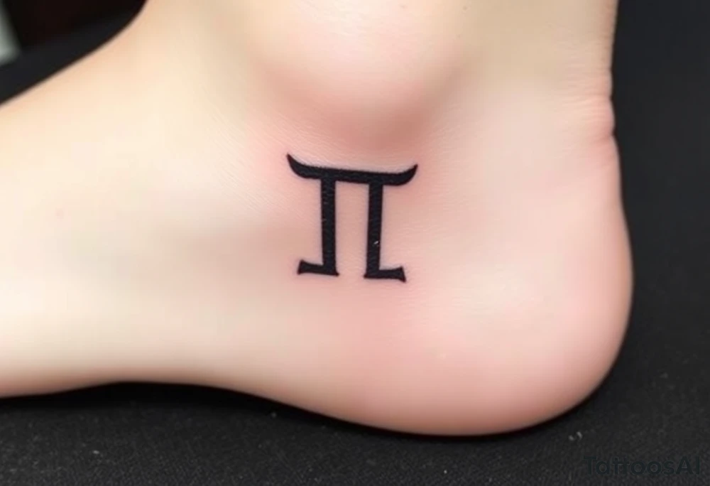 Cool gemini sign tattoo idea