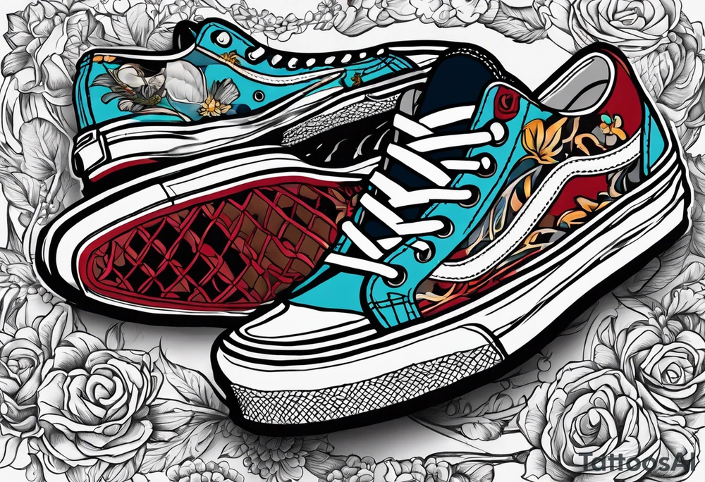 vans converse tattoo idea