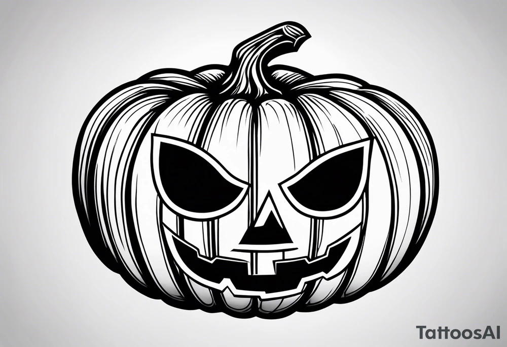 Halloween pumpkin tattoo idea
