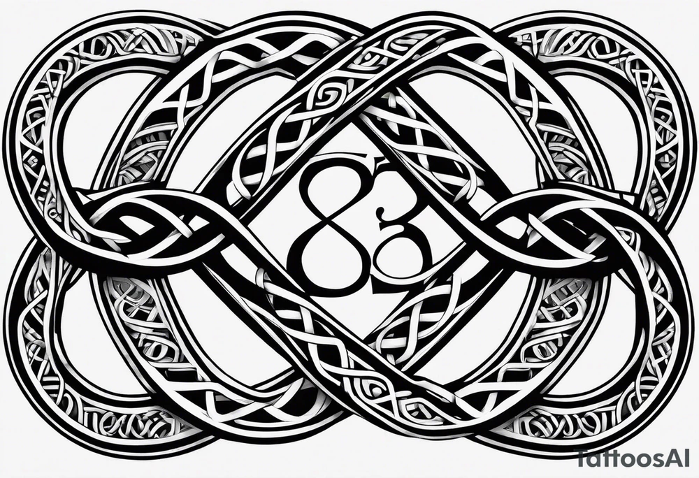 Double infinity symbol with TB5 shown once inside symbol tattoo idea Double infinity symbol with TB5 shown once inside symbol tattoo idea