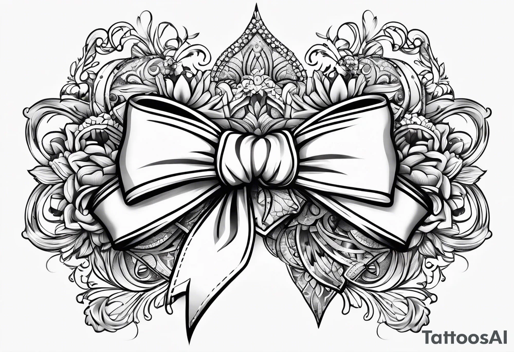 Lacey bows tattoo idea