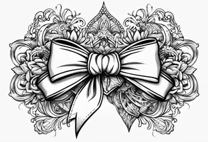 Lacey bows tattoo idea