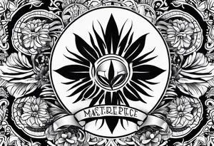 Tattoo of the island of Mauritius tattoo idea