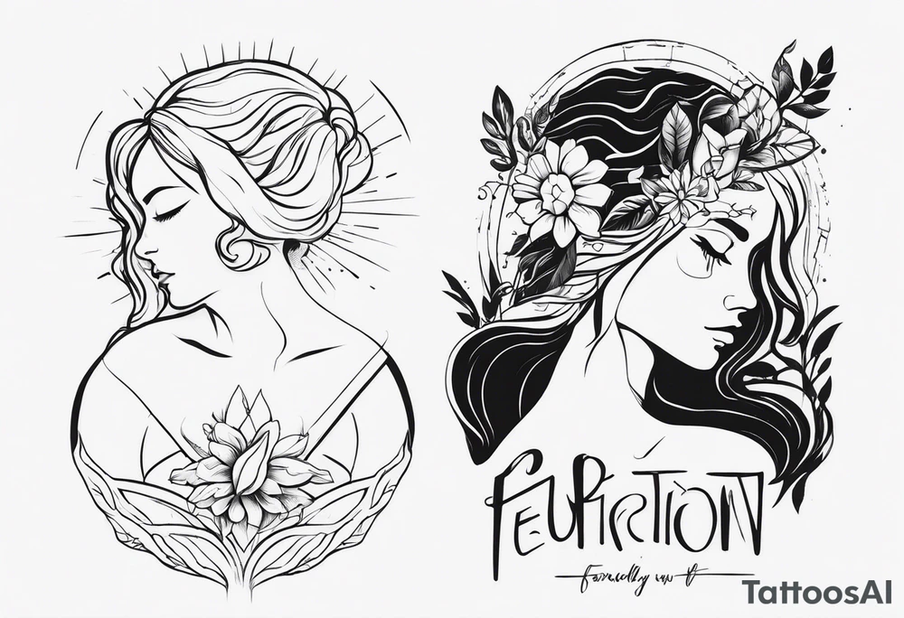 Emotions feeling/pain vs healing with resurrection from the pain and stronger you in the end. tattoo idea