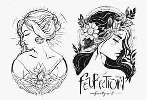 Emotions feeling/pain vs healing with resurrection from the pain and stronger you in the end. tattoo idea