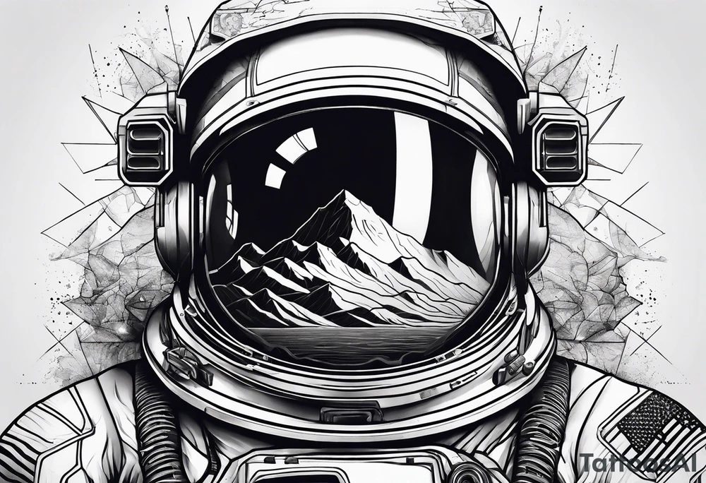 dead astronaut tattoo idea