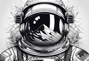 dead astronaut tattoo idea