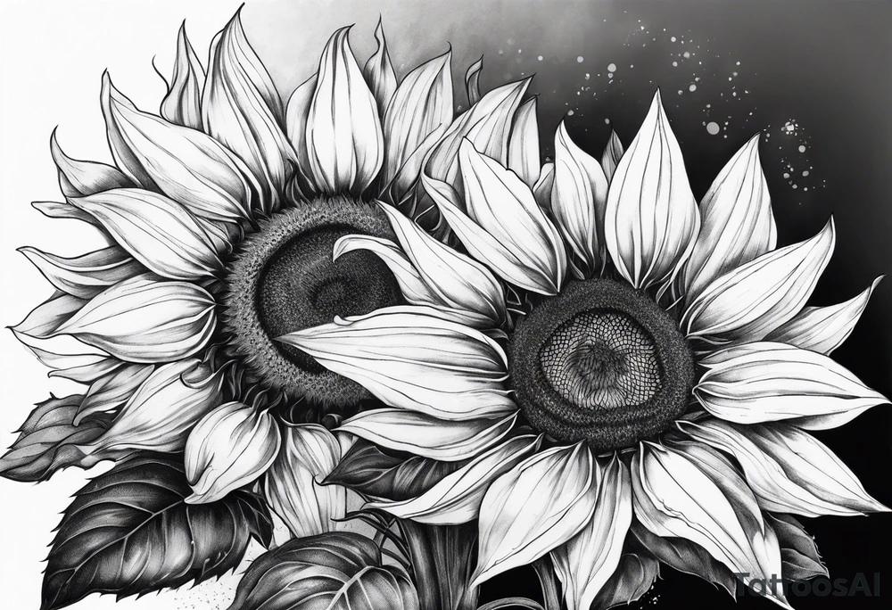 sunflower tattoo idea