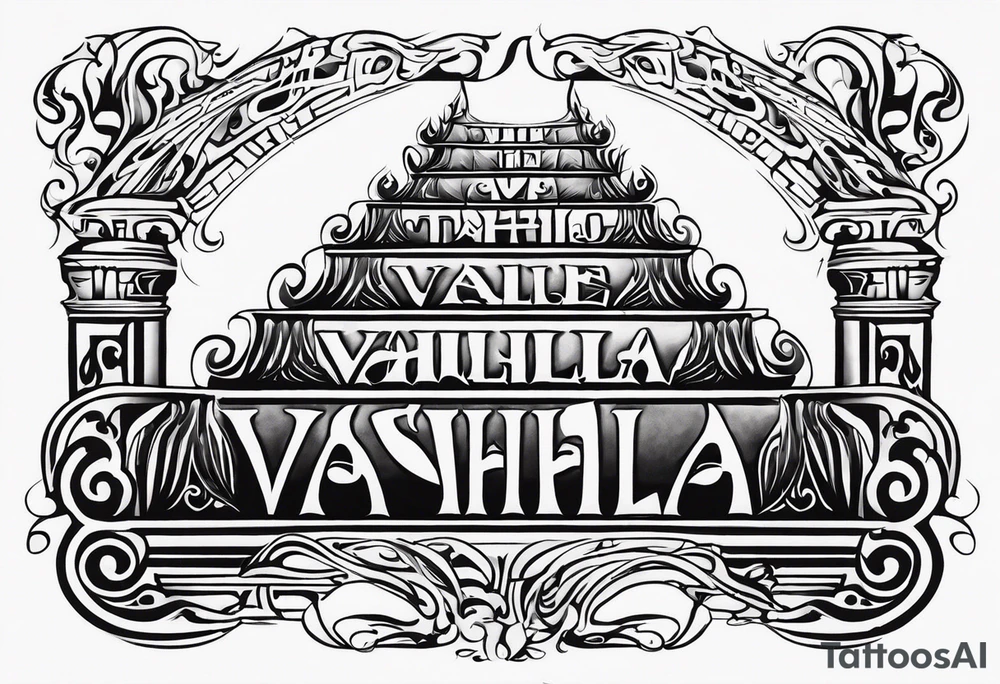 Valhalla  steps fire tattoo idea
