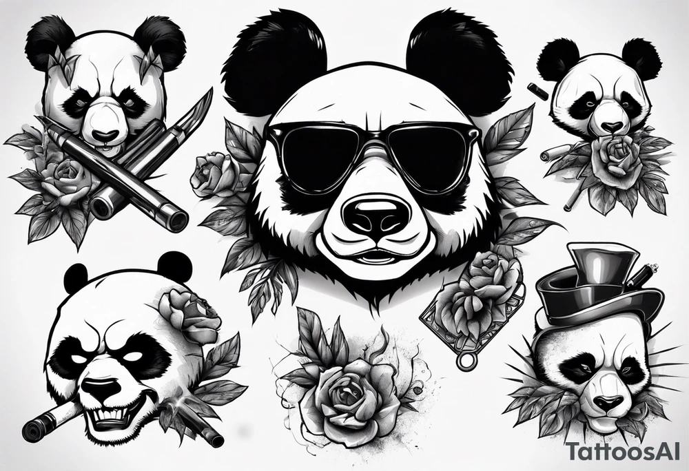 gangster panda evil
smoking tattoo idea