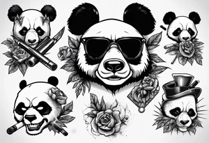 gangster panda evil
smoking tattoo idea