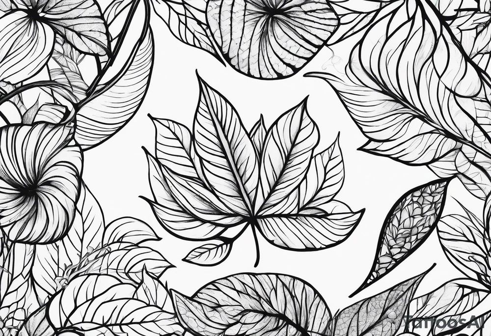 Leaf tattoo idea