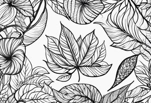 Leaf tattoo idea
