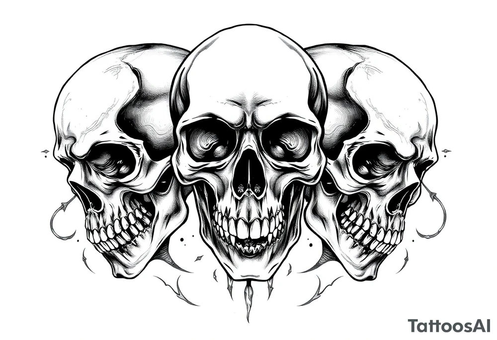 Skulls tattoo idea