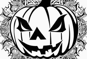 scary pumpkins tattoo idea