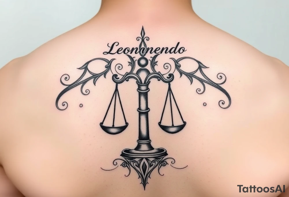 Mi nombre es Leonardo, signo zodiacal libra, música electrónica favorita tattoo idea