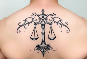 Mi nombre es Leonardo, signo zodiacal libra, música electrónica favorita tattoo idea