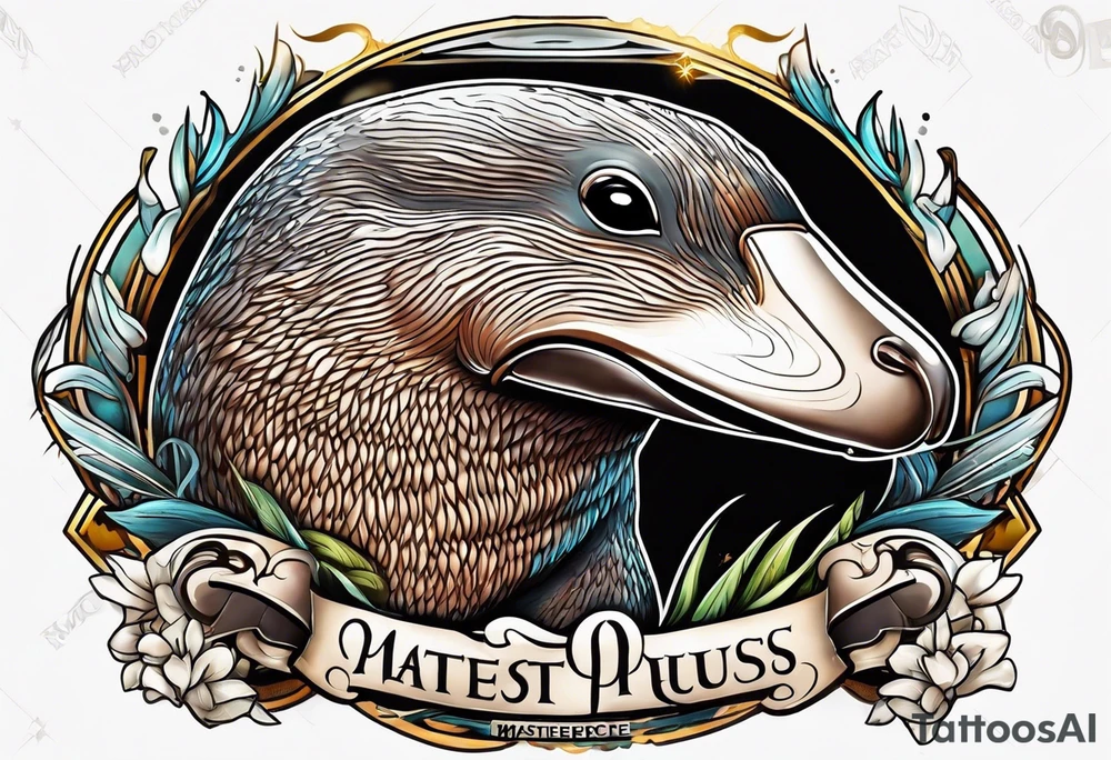 Platypus tattoo idea