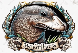 Platypus tattoo idea
