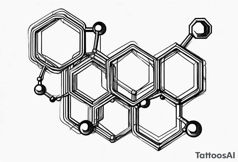 benzene molecule tattoo idea