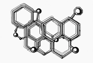 benzene molecule tattoo idea