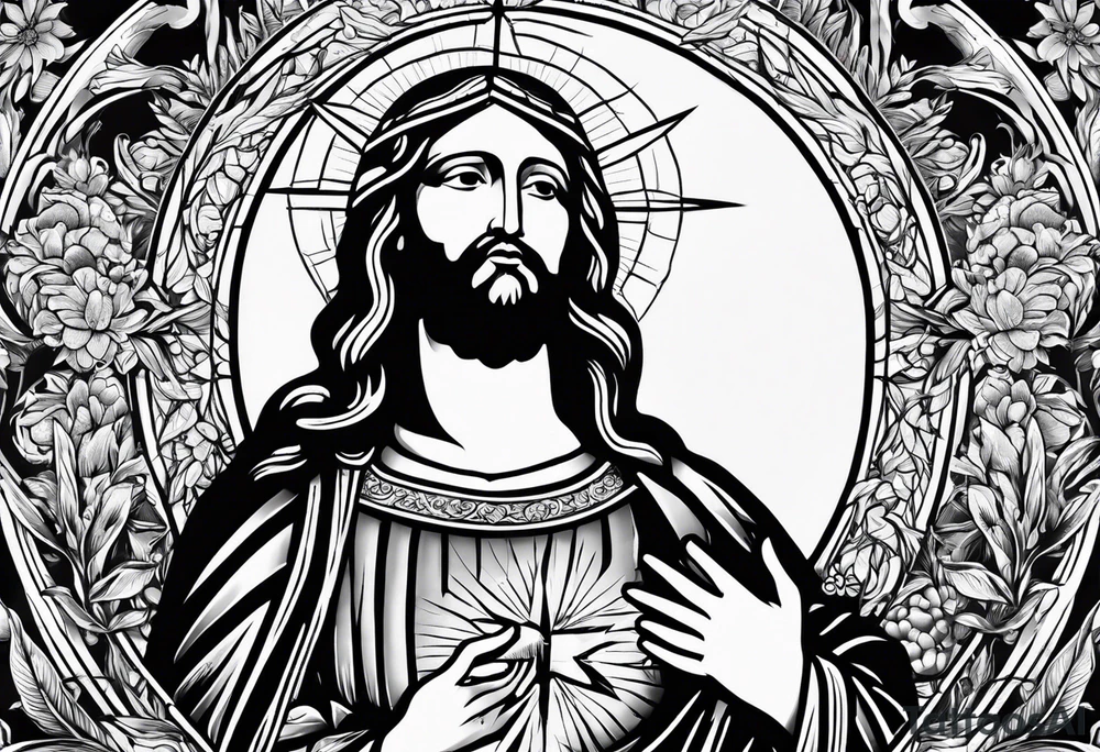 christianity jesus mary tattoo idea