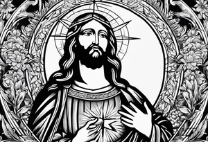 christianity jesus mary tattoo idea