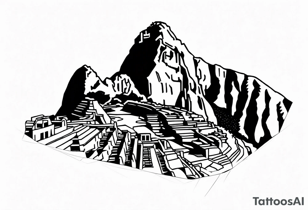 Machu Picchu tattoo idea
