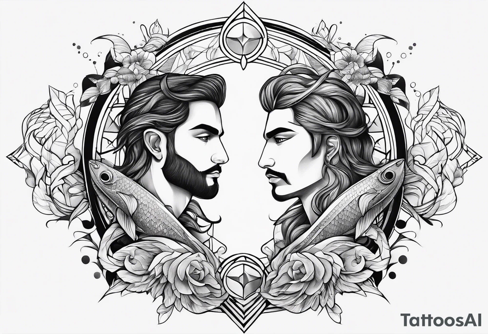 masculine pisces friendship tattoo idea tattoo idea