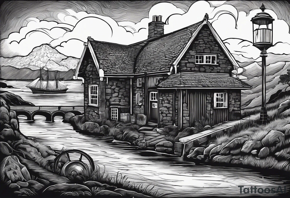 I would like a tattoo designed which has a nod towards my heritage which is being born in a coal mining village in Grimethorpe, South Yorkshire. Maybe something with a mining lamp, piece of coal or mining lamp. Also possibly something linked to man united, bit of a Mauri piece in there to remember my New Zealand trip and something to link to my two children Mia (born 26th November 2014) and Oscar (born 17th August 2017) tattoo idea