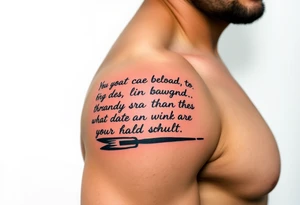 Quotes , paintbrush tattoo idea