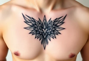 linear tattoo idea