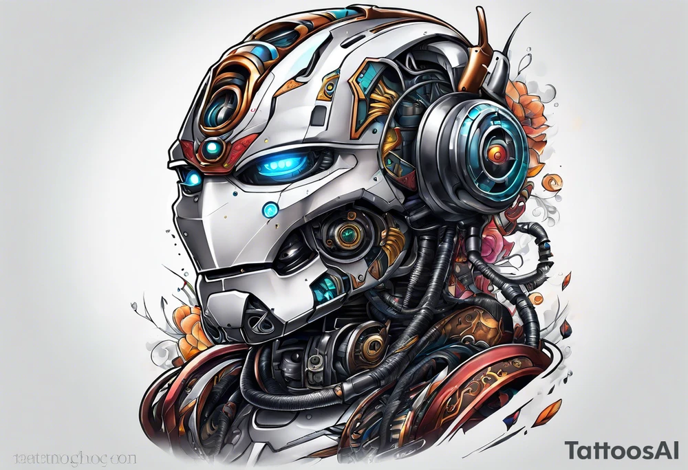 Robot tattoo idea