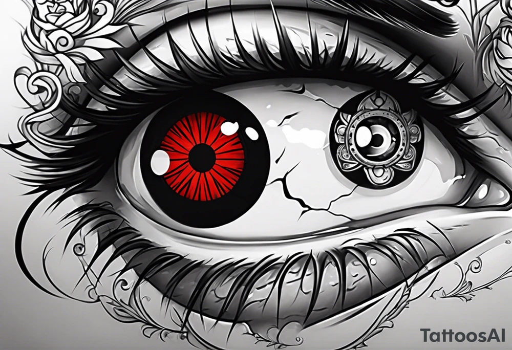 Sharingan eyes tattoo idea