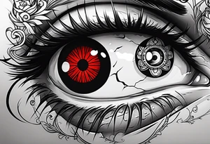 Sharingan eyes tattoo idea