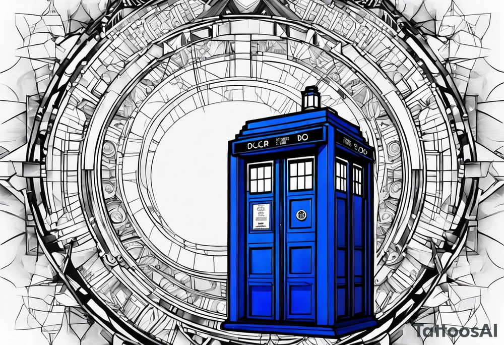 Doctor who tardis tattoo idea