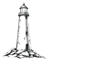 Lighthouse with light tattoo idea