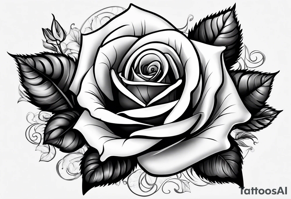 White rose, blood, eternaly yours tattoo idea