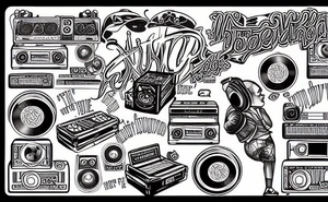 A DJ with a mixtape tattoo idea