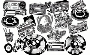 A DJ with a mixtape tattoo idea